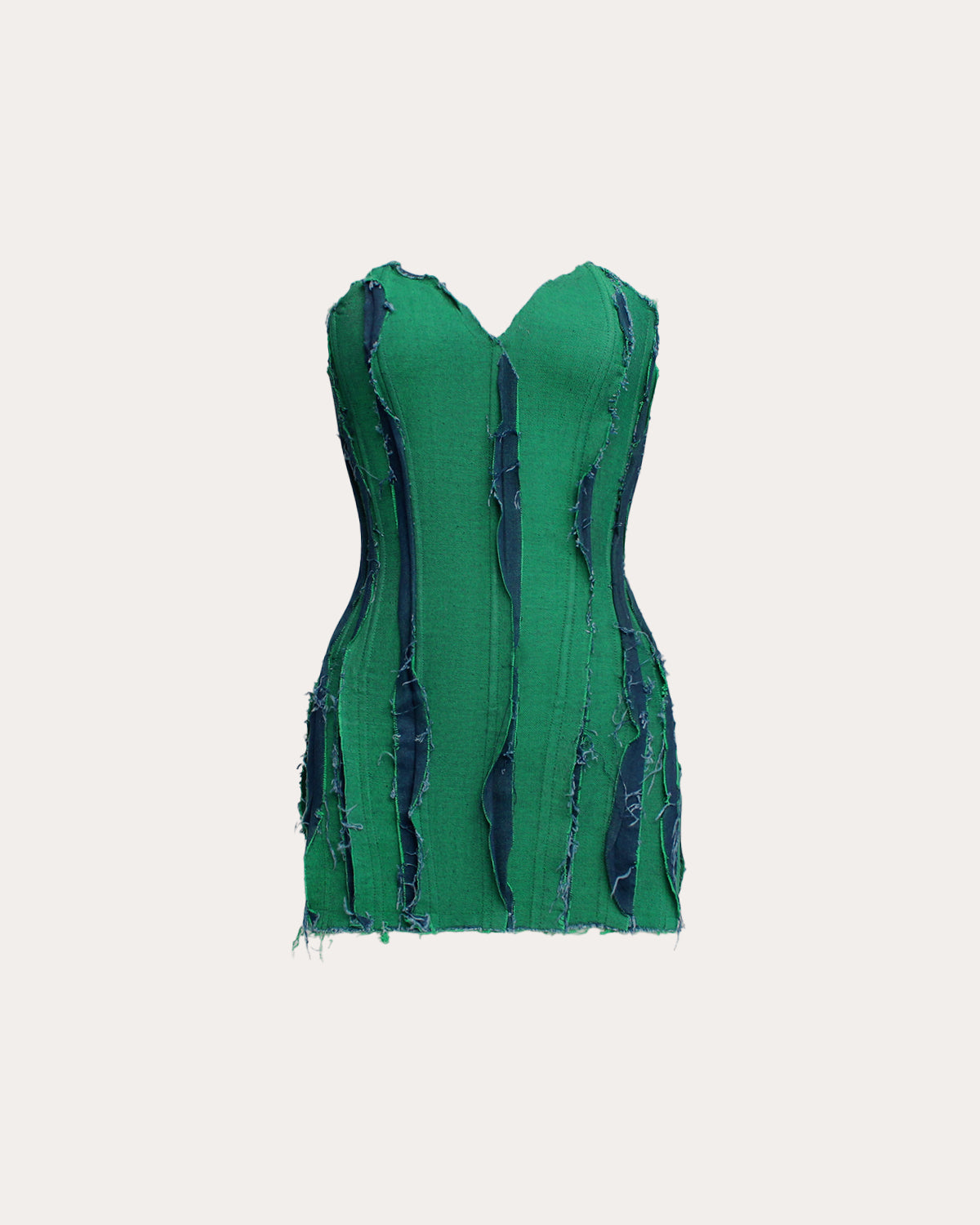 Eden's Reversible Denim Corset Dress