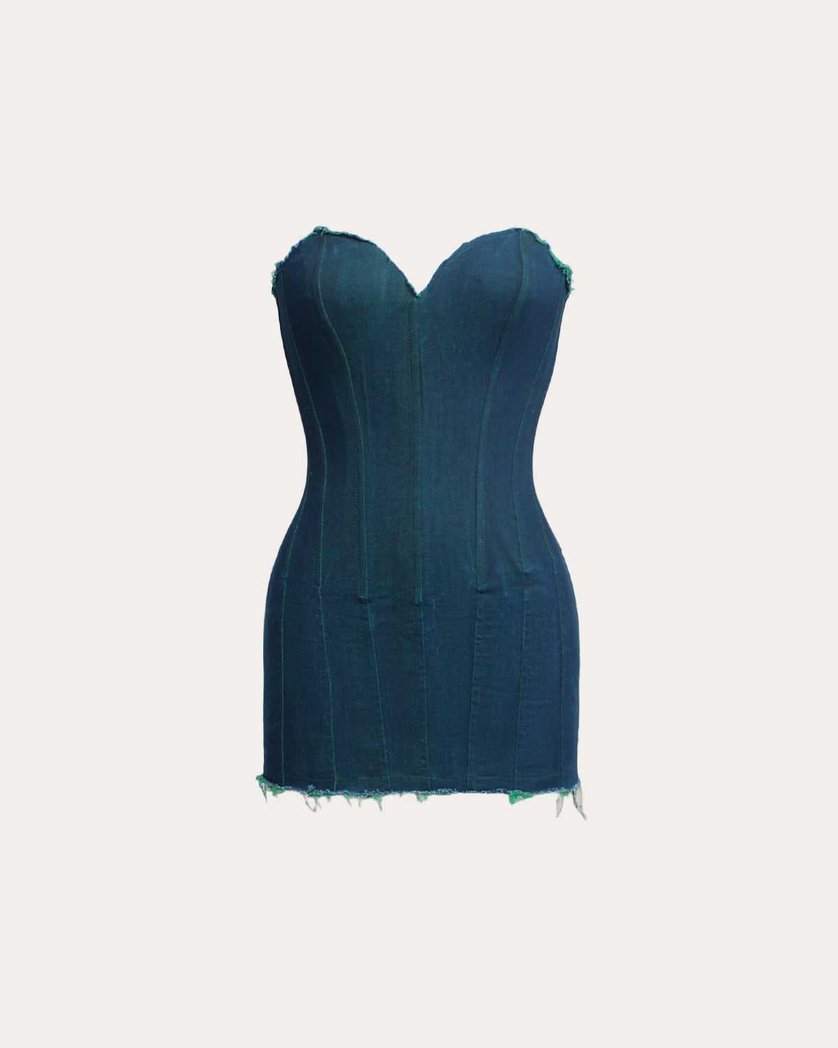 Eden's Reversible Denim Corset Dress