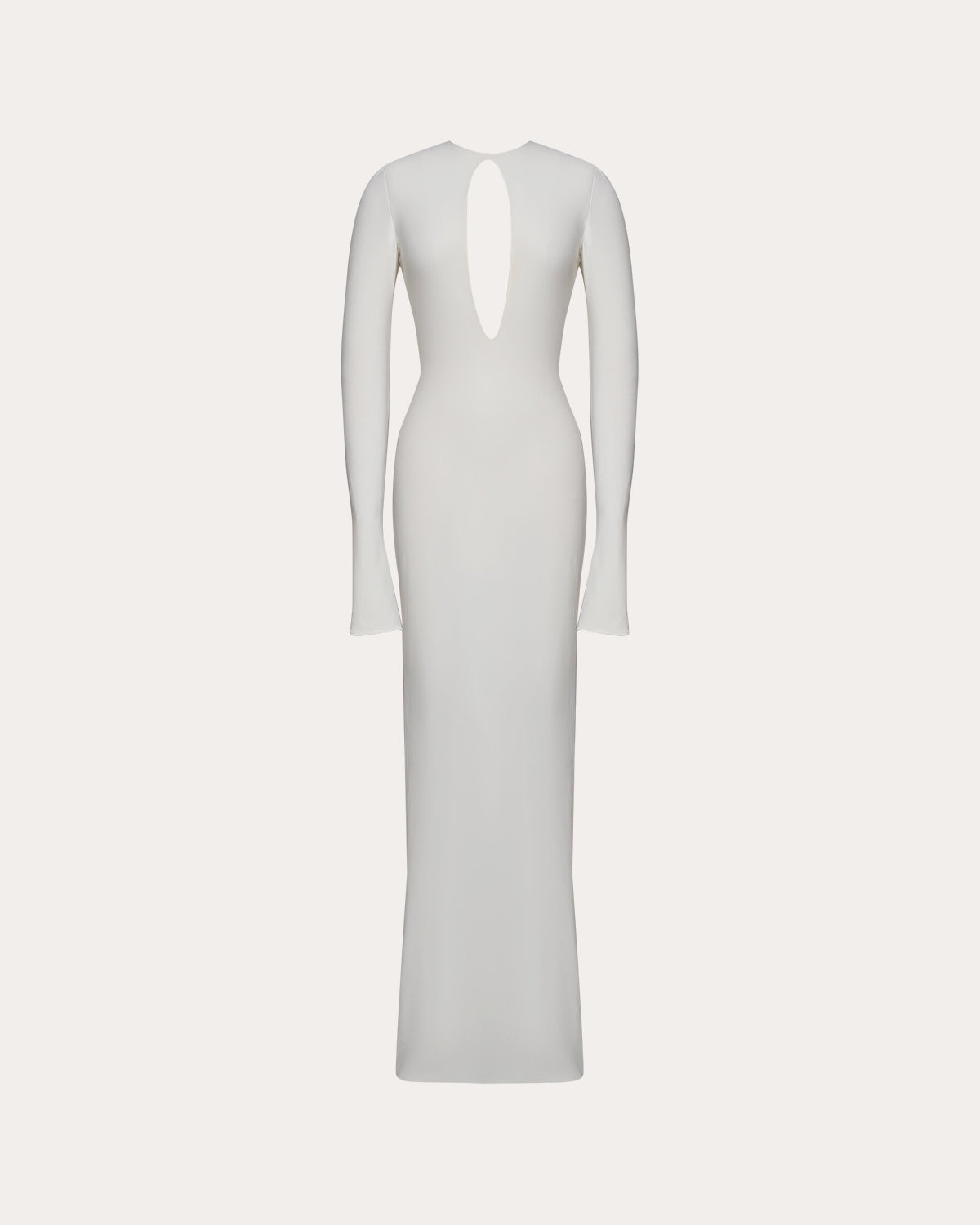 Backless Jersey Evening Dress