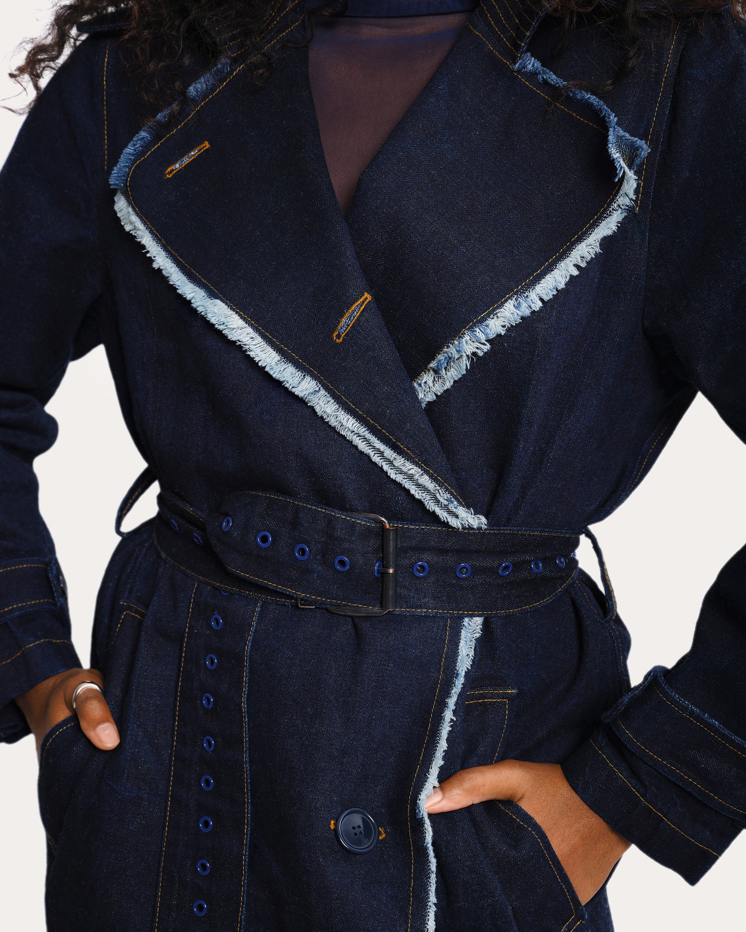 Megan's Denim Trench Coat