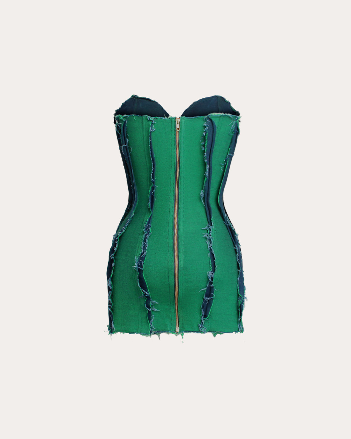 Eden's Reversible Denim Corset Dress