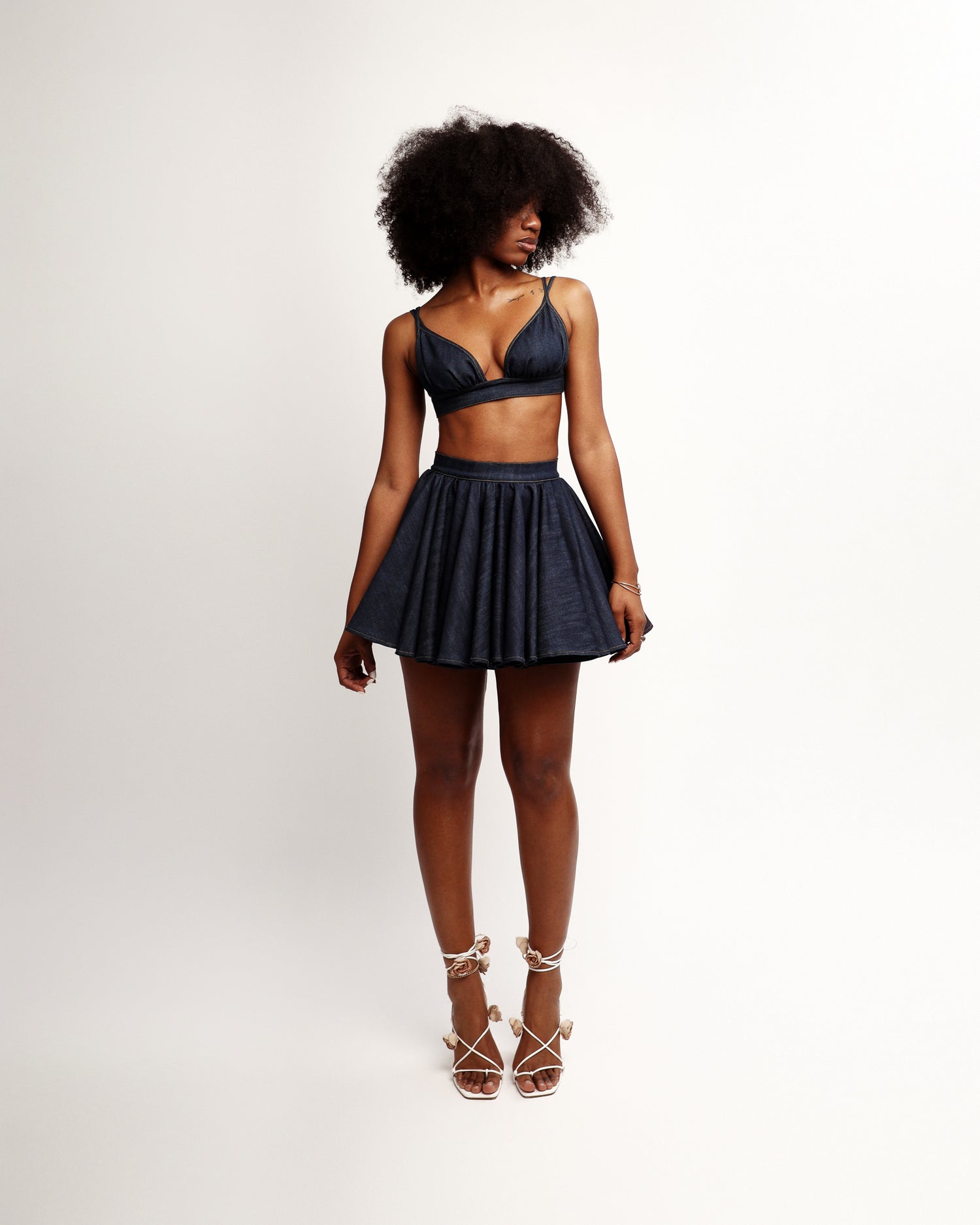 Igdalyah Denim Skirt 2 Piece Featured