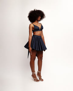 Igdalyah Denim Skirt 2 Piece